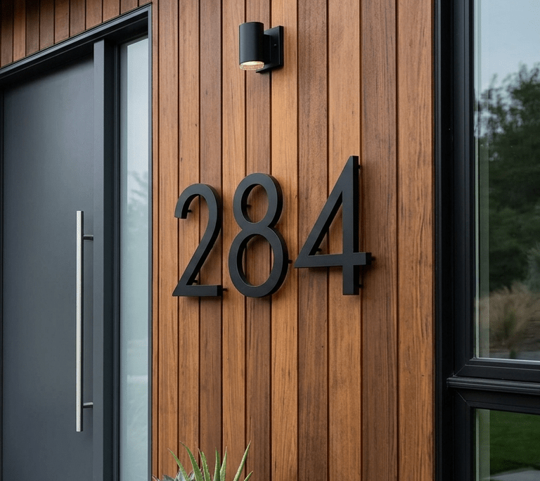 Floating House Numbers