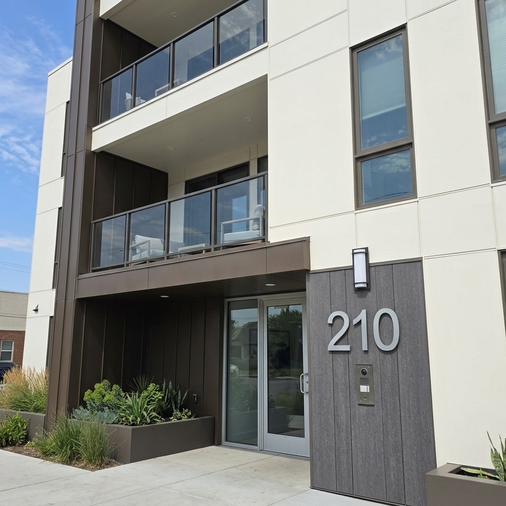 Commercial building address numbers