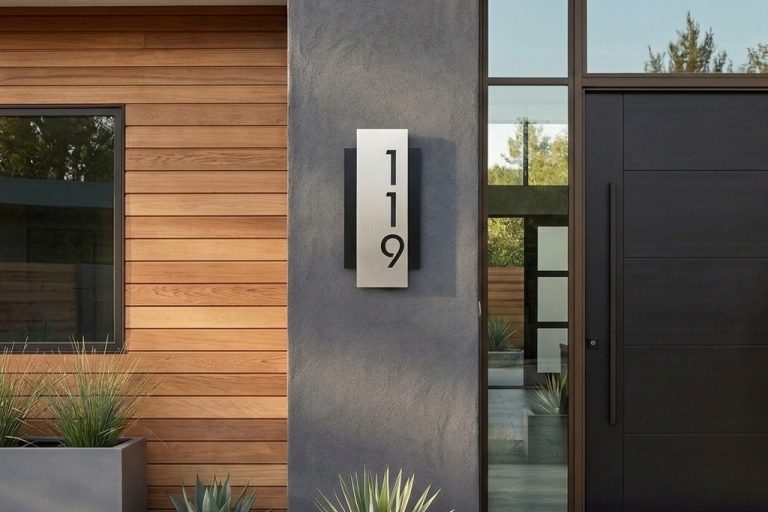 Premium Modern Address Plaques by Easy-Digits