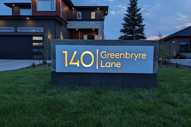 Custom LED Address Sign
